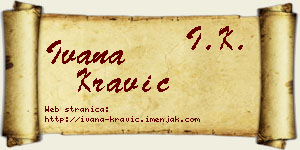 Ivana Kravić vizit kartica